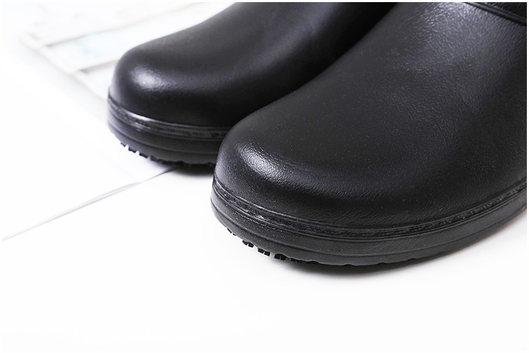 mens waterproof oil proof wear resistant non slip chef shoes details 0