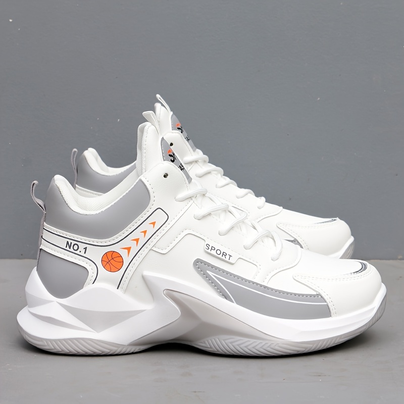 2023 mens lace up chunky sneakers athletic shoes shock absorbing and breathable shoes for running basketball workout gym details 2